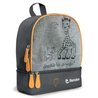 Snackbag Sophie la girafe Sunrise sac à dos enfant Renolux
